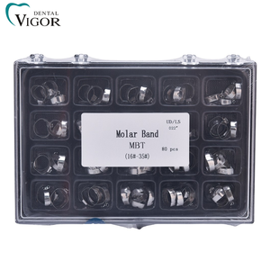 Kit di Bande Molari Ortodontiche Dentali <span class=keywords><strong>Roth</strong></span> MBT 80 Pezzi con Set di Tubi - Product Image 1