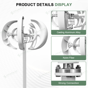 Cổ Ba Lan 1000W Đèn Lồng Dọc Thiết Kế Mới Trắng 12V 24V 48V Nam Châm Vĩnh Cửu Máy Phát Điện Với Tuabin Gió Điều Khiển - Product Image 3