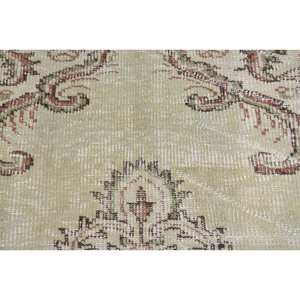 Classique vert marron 1.6 X 3.8ft Vintage turc laine tapis fait à la main grande surface Patchwork Design Latex pour couloir chambre décor - Product Image 5