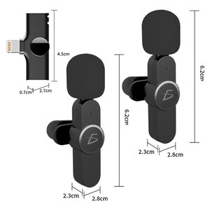 2-in-1 Portable <b>Wireless</b> Lavalier <b>Microphone</b> for iPhone & iPad for Live Streaming Equipment - Product Image 3