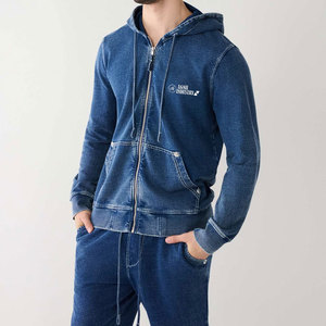 Servicio OEM, MOQ Bajo, Diseño de Logotipo Personalizado, Chándales Casuales con Capucha, Lavado Ácido, 100% Algodón, Ligeros, Duraderos y Transpirables para Hombre - Product Image 2