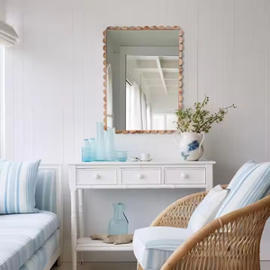 Espejo moderno minimalista con marco de madera, diseño elegante para sala de estar y baño de Azora Industries - Product Image 2