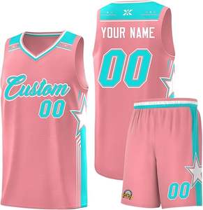 Custom Basketball Uniform Personalized Printed Team <b>and</b> Number Basketball <b>Top</b> Set <b>and</b> Shorts for Men/ Sports industry - Product Image 1