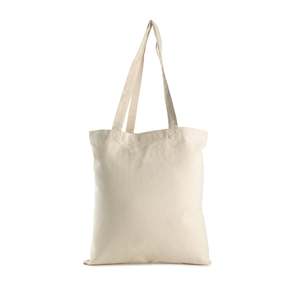 Ecobags 12oz Natural Canvas Promotional <b>Bag</b> Eco-Friendly Reusable <b>Long</b> Handle Medium Letter Printing for Daily Advertising Gift - Product Image 1