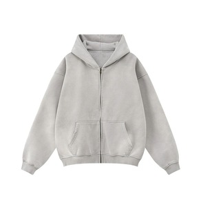 Sweats à capuche et pantalons de survêtement pour hommes, teints à la cire et lavés à l'acide, costume rétro tendance pour hommes et femmes, logo personnalisé - Product Image 6