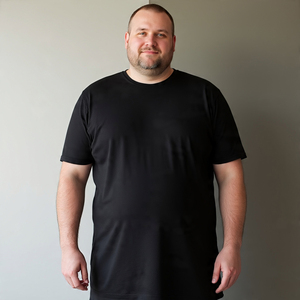 Camisetas de gran tamaño para hombre, camisetas holgadas de verano para Fitness, camisetas de gran tamaño con cuello redondo de poliéster y algodón 100% para hombre - Product Image 5