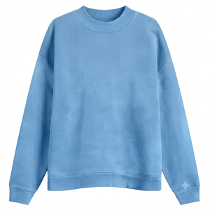 Sudadera Premium de Invierno para Mujer, Oversize, Estampada, Cuello Alto Simulado, de Algodón y Felpa, Manga Larga Regular, Fabricante OEM - Product Image 1