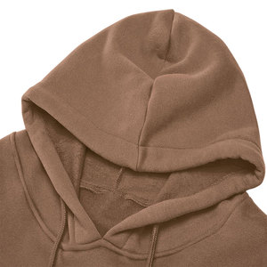 Última moda de manga larga Crop Top Hoodie mujeres personalizar Logo impreso sudaderas con capucha para la venta - Product Image 4