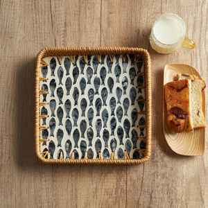 Ensemble de Bakhoor en nacre avec petits plateaux de service Boxfood coupe-tissu zigzag - Product Image 6