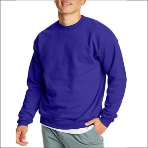 2025 nueva llegada otoño 100% algodón cuello redondo hecho a medida Color sólido pulóver sudadera para hombres mujeres secado rápido transpirable - Product Image 4
