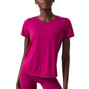 Vêtements de sport et d'entraînement : T-shirts de gym, T-shirts de yoga athlétiques d'été, hauts amples décontractés à manches courtes 2026 - Product Image 5