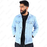 Erkek denim yüksek kalite erkekler's giyim toptan erkek özel Denim ceket kışlık ceketler yıkanmış Vintage kot ceket erkekler için