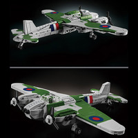 Kit de Modélisme Avion de Chasse De Havilland Mosquito Airforce 526 Pièces – Ensemble de Blocs de Construction