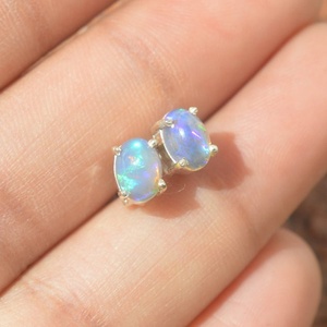 Joyería de Ópalo para Mujer, Aretes de Plata Estilo Boho, Joyería de Plata de Ley 925, Aretes Hechos a Mano de Moda, Regalo para Mamá - Product Image 2