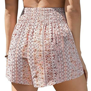 กางเกงขาสั้นชายหาดสำหรับผู้หญิงกางเกงขาสั้นสตรีแนวสตรีทสูงสำหรับฤดูร้อนดีไซน์ล่าสุด - Product Image 2