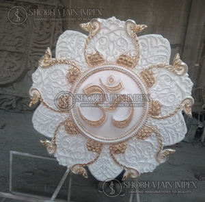 White Dome Hanging <b>Prop</b> For <b>Wedding</b> Decoration Hanging Fiber Umbrellas for <b>Weddings</b> - Product Image 4