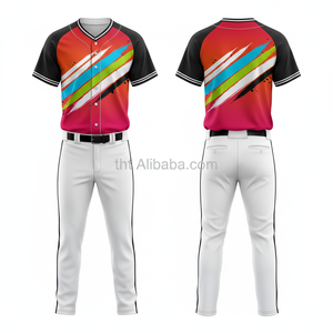 Uniforme de Béisbol 2026, Nuevo Diseño, Secado Rápido, Transpirable, Malla Ligera, 100% Poliéster, Hecho a Medida, Unisex, Adulto, Cuello en V, Venta al por Mayor - Product Image 3
