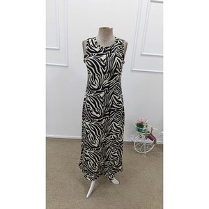 Robe longue Supreme à bretelles et col rond à motif zèbre pour femme, 35708 - à motifs - Product Image 5