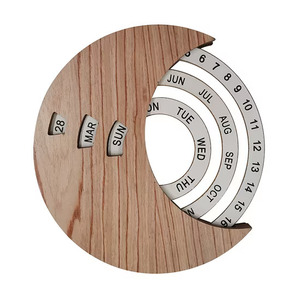 Handmade Bằng Gỗ Thông Tư Perpetual Bàn Lịch Hướng Dẫn Sử Dụng Xoay Bảng Trang Trí Nội Thất Văn Phòng Trang Trí Nội Thất Thanh Lịch Máy Tính Để Bàn - Product Image 5