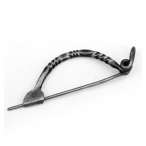 Anneau de perle en poils de serpent Viking forgé à la main Accessoire de cheveux de style tribal Barrette de cheveux Viking Clip Cuff Bun Pin - Product Image 1