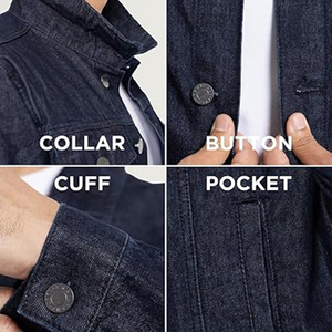 Veste en jean pour homme de haute qualité, personnalisable, service OEM, respirante et écologique, pour l'hiver 2024 - Product Image 4