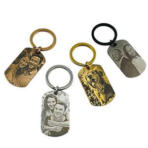 พวงกุญแจสลักเลเซอร์รูปภาพตามสั่ง พวงกุญแจคู่รักส่วนตัว ของขวัญวันครบรอบสุดพิเศษ ของที่ระลึกที่น่าจดจำสำหรับความรัก - Product Image 1