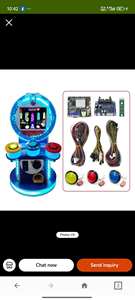 Máquina de baile y tambor operada con monedas, con luces intermitentes, para varios jugadores, juego de plástico para parques de atracciones y fiestas. - Product Image 1
