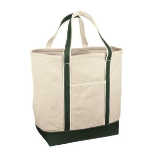 Solid Color <b>Large</b> Heavyweight <b>Canvas</b> Tote <b>Bags</b> with Open Closure Type - Product Image 6