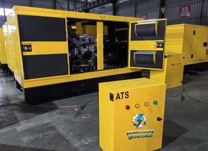 Yellow Diesel 50kW 400V 3-Phase Industrial Backup Power Generator with Soundproof Canopy for Engine <b>12V</b> <b>DC</b> Start ATS - Product Image 3