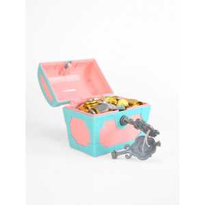 Cofre del Tesoro con Temática Pirata para Niños, Juguete de Plástico - Product Image 2