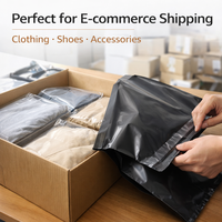 Enveloppes en polyéthylène écologiques pour vêtements, emballages personnalisés imperméables, sacs d'expédition pour marques de vêtements, options de marquage des vêtements