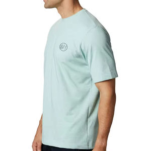 T-shirt uni pour homme adulte, coupe ample, imprimé, 100% coton, vêtements d'été, manches courtes, t-shirt pour homme - Product Image 3