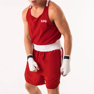 Sports Fighting Wear Boxing Wear Men's Polyester/Nylon Lightweight Breathable Made for Serious <b>Athletes</b> Training Mobility Front - Product Image 1