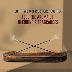 Handmade Brown Wooden Incense Stick Holder Trough Style Sandalwood Ash <b>Catcher</b> Religious Home Utilities Accessories Made Seed - Product Image 4