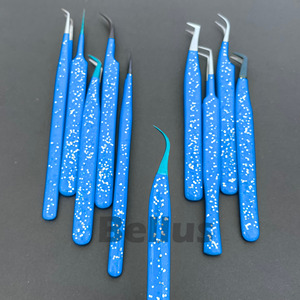 Pinzas de pestañas con punta de plata únicas al por mayor, extensiones de pestañas elegante para diseño personalizado, acero sostenible con logotipo personalizado - Product Image 5
