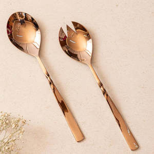 Cucharas de lujo Hotel Cubiertos de acero inoxidable con espejo Juego de cubiertos para servir para restaurantes - Product Image 1