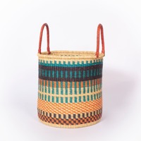 Grands paniers de rangement en jonc de mer panier à herbe de mer africaine prix bon marché articles de maison fabriqués à la main