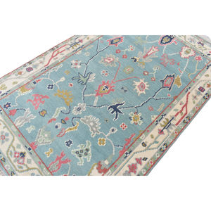 Tapis Oushak noué à la main de haute qualité Style persan tapis Design floral moderne pour salon ou chambre ensemble de tapis - Product Image 3