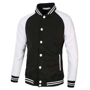 2024 Meilleure vente hommes High Street Style haute qualité Varsity Jacket col montant en gros pas cher prix pour l'hiver - Product Image 4