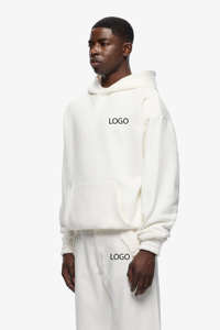 Ensemble de survêtement d'hiver streetwear élégant, nouveau design, logo personnalisé, respirant, sweat-shirt lourd, pantalon de survêtement ample, techniques d'impression - Product Image 3