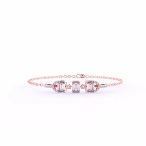 IGI Certificado de alta calidad Moissanite Tennis 925 Sterling White Gold 14K Pulsera Pulseras de tenis - Product Image 3