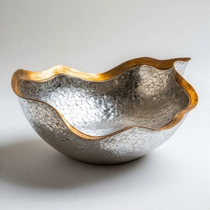 Crown Gleam Luxe Serving BowlAluminium Serving Bowl Decoración Fechas Chocolate Frutos secos Cuencos para mejorar el comedor - Product Image 6