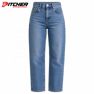 Jeans de Mezclilla para Mujer con Pierna de Barril Personalizada, Denim Lavado para Boutiques de Moda, Producción de Marca Privada con MOQ Bajo - Product Image 5