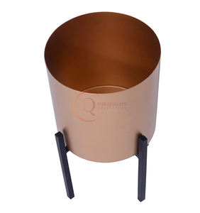 Combo de soporte de maceta para decoración del hogar elegante con diseño geométrico para bodas, jarrón de suelo en cualquier lugar, plantas artificiales y reales en maceta - Product Image 4