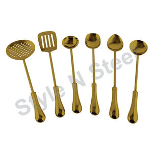 Espátula LITTLE DIANA 8 piezas Juego de utensilios de cocina Herramienta Cuchara de cocina de acero inoxidable - Product Image 1