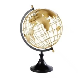 Globo del mundo giratorio para exhibición de estantes, regalo temático de viaje de Metal compacto para boda para sala de estudio, oficina, decoración para sala de estar - Product Image 1