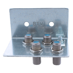 Angolo di messa a terra SAT / barra di messa a terra BK per connettore F 4 volte - Product Image 1