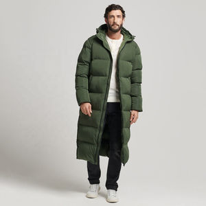 Wholesale Custom <b>Long</b> <b>Puffer</b> Jacket Winter Stand Collar Front Logo Down <b>Coat</b> Full Length Parka Warm Windproof OEM ODM Outerwear - Product Image 2