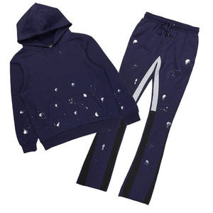 Ensemble de survêtement de jogging pour homme, tenue d'entraînement sportive, confortable, respirant, course à pied, entraînement physique, vêtements décontractés - Product Image 1