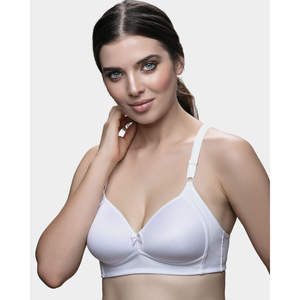 Wire-Free 410 <b>Padded</b> Minimizer <b>Bralette</b> <b>for</b> Women Comfortable Breathable Lace with Front Closure Simple Style Multi-Color - Product Image 4